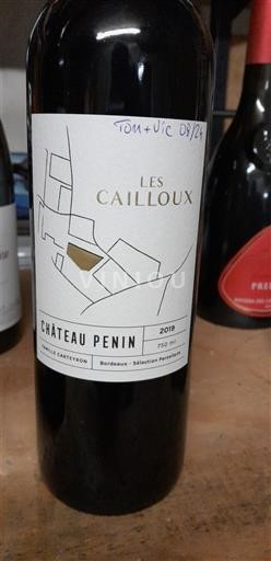 Bordo Bordo superior Château Penin Les Cailloux 2019