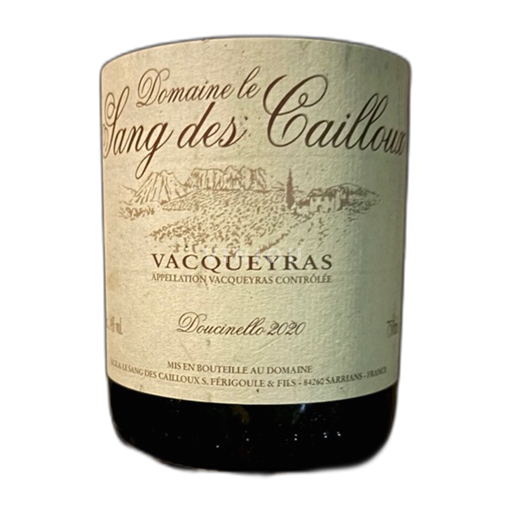 Valle del Ródano Vacqueyras Domaine Sang des Cailloux DOUCINELLE 2020