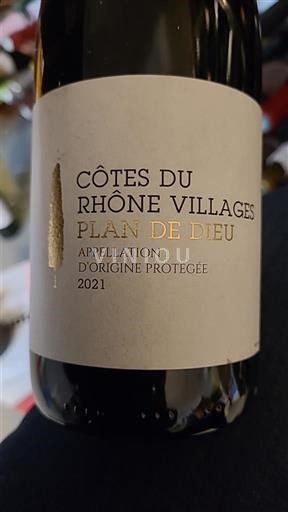 Thung lũng Rhône Không được chỉ định Plan de Dieu 2021