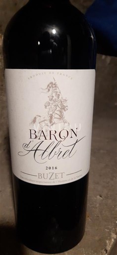 Tây Nam Buzet Baron Albret 2016
