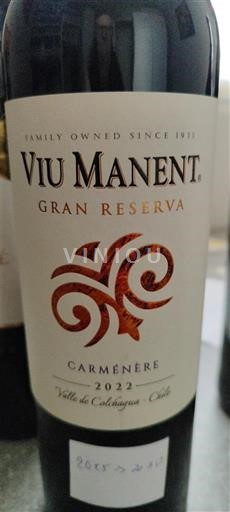Thung lũng Rapel Thung lũng Colchagua Viu Manent Gran Reserva 2022