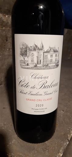 Bordeaux Saint-Émilion Grand Cru Grand Cru Classé Château Côte de Baleau 2020