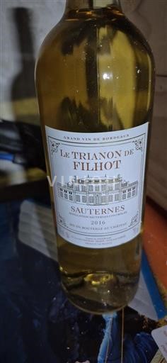 Bordeaux Sauternes Château Filhot Le Trianon de Filhot 2016