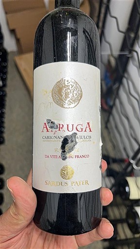 Sardinia Carignano del Sulcis Saudus Pater Arruga 2020