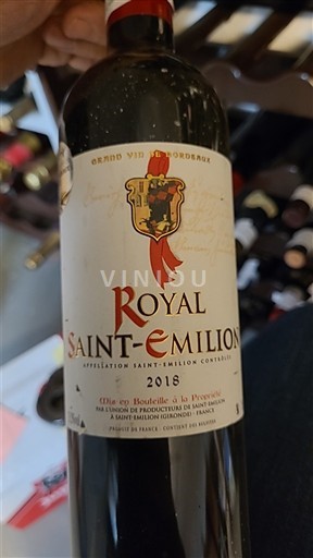 Bordéus Saint-Émilion Royal Saint-Emilion 2018