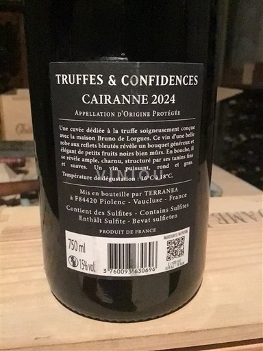 Thung lũng Rhône Cairanne Terranea Truffes & Confidences 2024