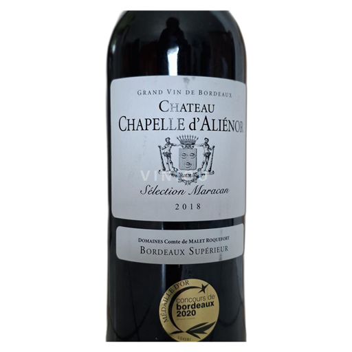 Bordeaux Bordeaux Supérieur Château Chapelle Aliénor 2018