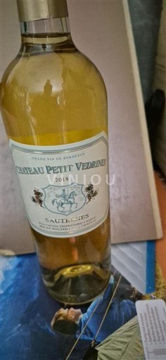 Bordeaux Sauternes Château Petit Vedrines 2018