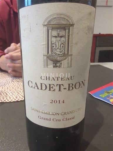 Bordéus Saint-Émilion Grand Cru Classé Château Cadet-Bon 2014