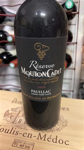 Bordeaux Pauillac Baron Philippe de Rothschild Réserve Mouton Cadet 2008