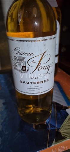 Bordeaux Sauternes Château Pouys 2014