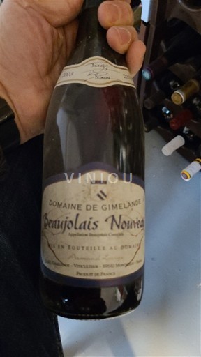 Beaujolais Beaujolais Nouveau Domaine Gimelande Não Sazonado