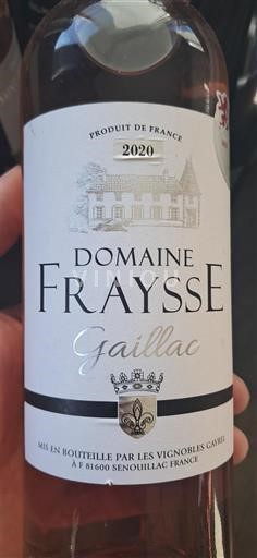 Sudoeste Gaillac Domaine Fraysse 2020