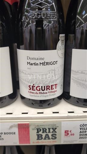 Rona dolina Ni doloceno Domaine Martin Mérigot 2023