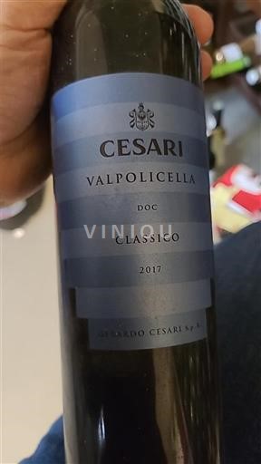 Vin Rouge sec Classico Cesari 2017 Italie Vénétie Valpolicella DOC
