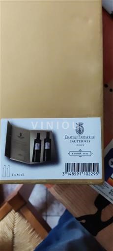 Bordeaux Sauternes Château Partarrieu 2009