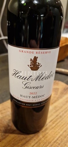 Bordéus Haut-Médoc Giscours Grande Réserve 2022