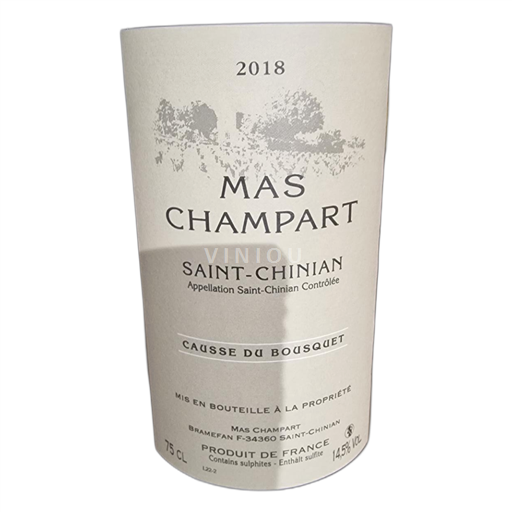 Languedoc Saint-Chinian Mas Champart Causse du Bousquet 2018