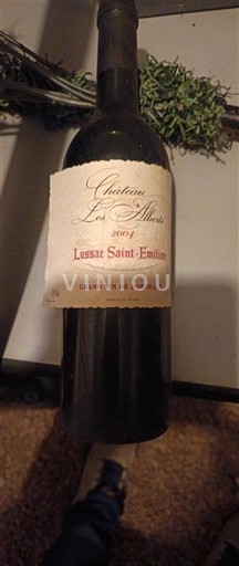 Bordo Лусак-Сент-Емилион Château Les Alberts 2003