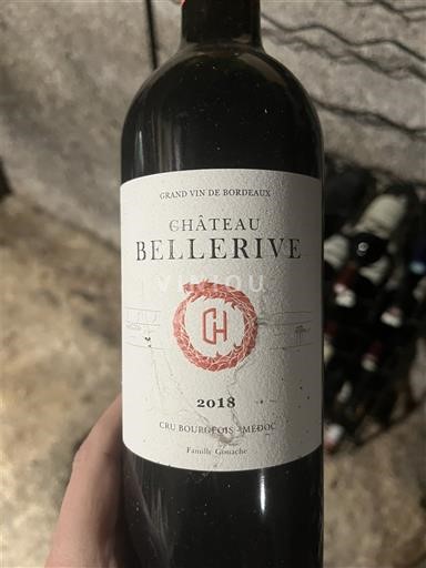 Bordeaux Médoc Cru Bourgeois Château Bellerive 2018