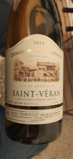 Bourgogne Saint-Véran Domaine Colombier Martinet 2024