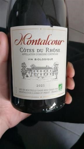 Thung lũng Rhône Côtes-du-rhône Montalcour 2021