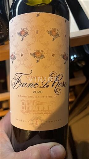 Burdeos Saint-Émilion Gran Cru Grand Cru Château Franc La Rose 2020