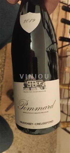 Burgundi Pommard Vaudon-Creusefond 2019