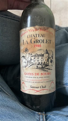 Bordeaux Côtes-de-bourg Château La Grolet 1980