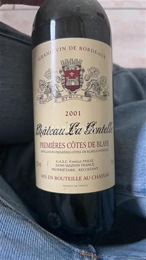 Bordeaux Ospecificerad Château La Gentelle 2001