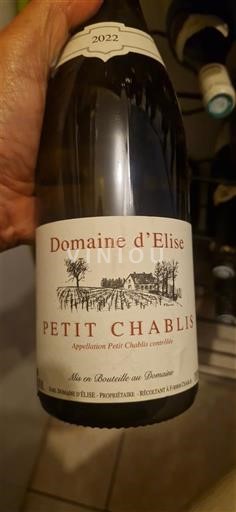 Bourgogne Petit-chablis Domaine Elise 2022