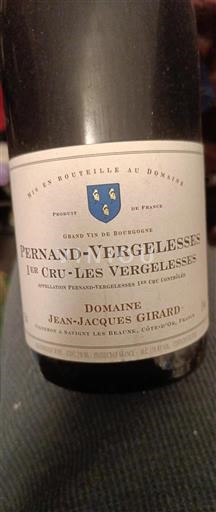 Burgundi Määrittelemätön Premier Cru Domaine Jean-Jacques Girard 1er Cru Les Vergelesses 2003