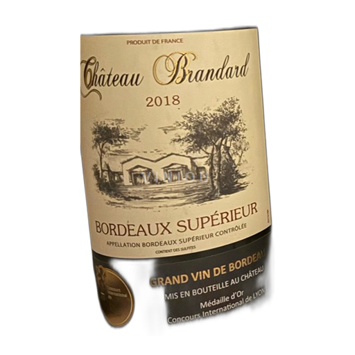 Vin Rouge sec 2018 Château Brandard 2018 France Bordeaux Bordeaux supérieur AOC
