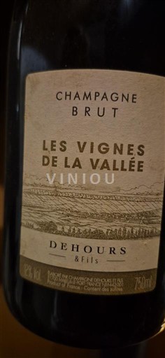 Champanhe Dehours & Fils Les Vignes de la Vallée Não Sazonado