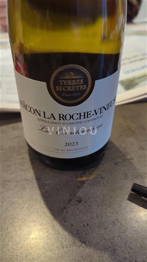 Vin Blanc sec Les Condemines Terres Secrètes 2023 France Bourgogne Mâcon et mâcon-villages AOC