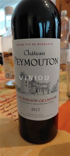 Bordeaux Saint-Émilion Grand Cru Grand Cru Château Peymouton 2017