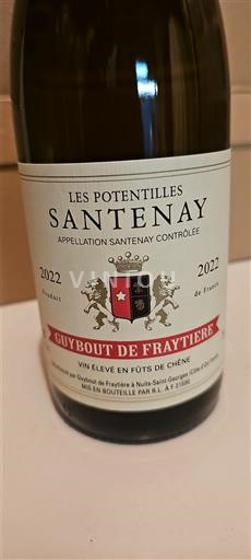 Bourgogne Santenay Guybout de Fraytière Les Potentilles 2022