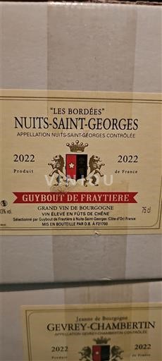 Bourgogne Nuits-saint-georges Guybout de Fraytière Les Bordées 2022