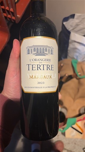 Vin Rouge sec L'Orangerie du Tertre 2023 France Bordeaux Margaux AOC