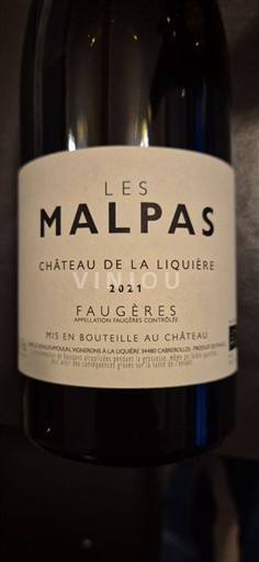 Languedoc Faugères Château La Liquière Les Malpas 2021