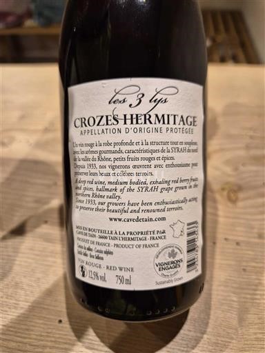 Рона Кроз-Ермітаж Cave de Tain Les 3 Lys 2022