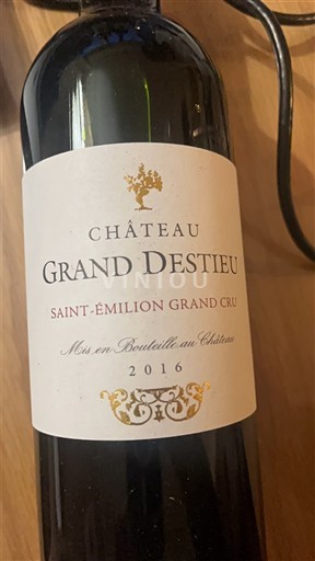 Bordeaux Saint-Émilion Grand Cru Château Grand Destieu 2016