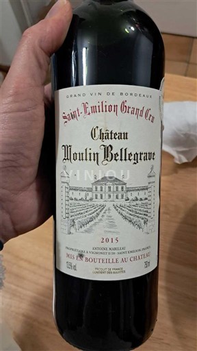 Burdeos Saint-Émilion Gran Cru Grand Cru Château Moulin Bellegrave 2015