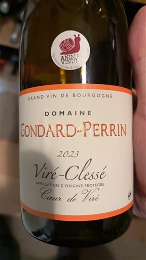 Burgundy Viré-clessé Domaine Gondard-Perrin Cœur de Viré 2023