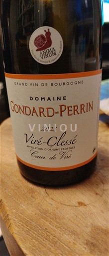 Bourgogne Viré-clessé Domaine Gondard-Perrin Cœur de Viré 2023