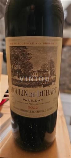 Bordeaux Pauillac Moulin de Duhart 2002