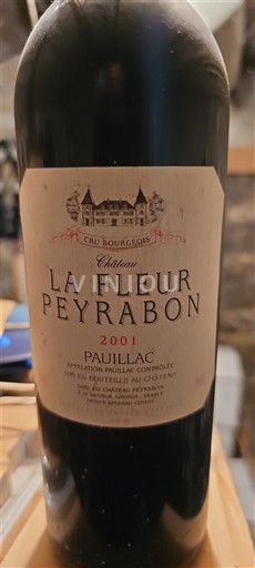 Bordeaux Pauillac Cru Bourgeois Château La Fleur Peyrabon 2001