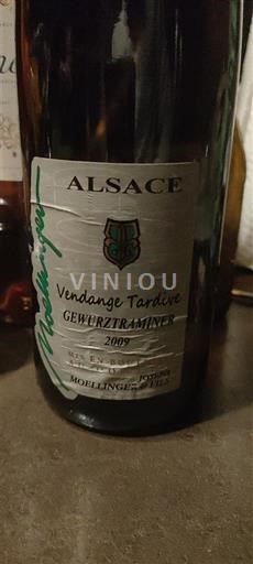 Alsace Vendanges Tardives Moellinger Fils 2009