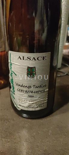 Alsace Vendanges Tardives Moehling Vendange Tardive 2009