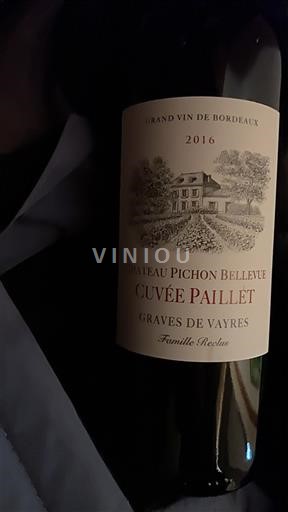 Burdeos Graves-de-vayres Château Pichon Bellevue Paillet 2016